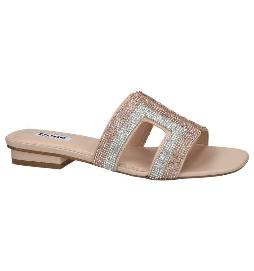 Gouden Slippers Dune Nadya in leer (240134)