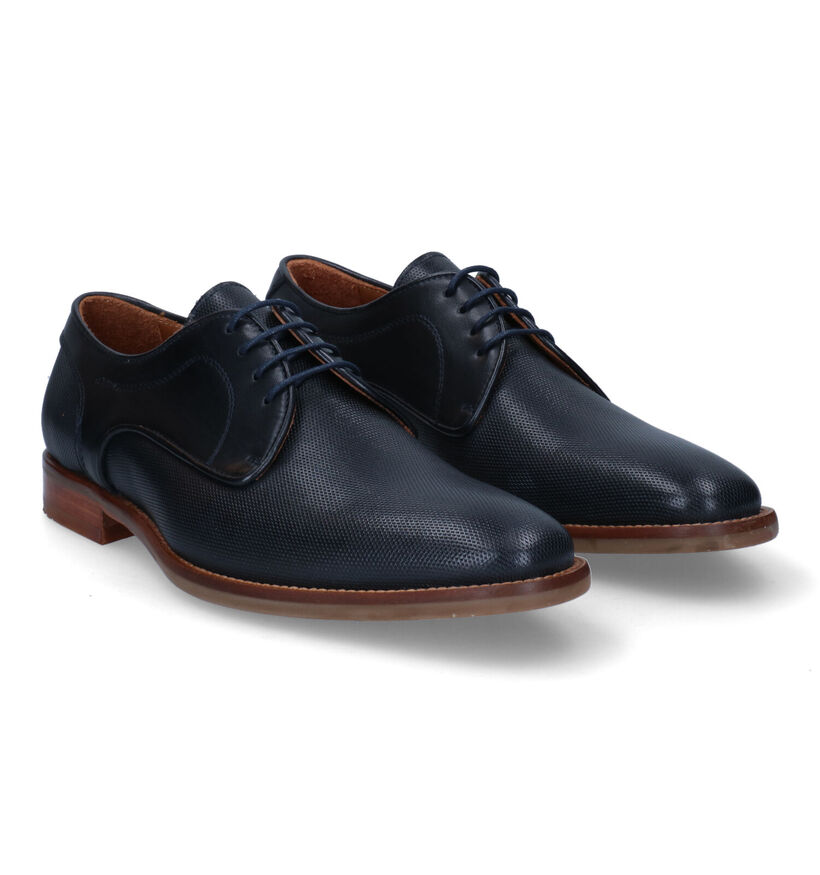 Via Borgo Chaussures classiques en Bleu foncé pour hommes (310403)