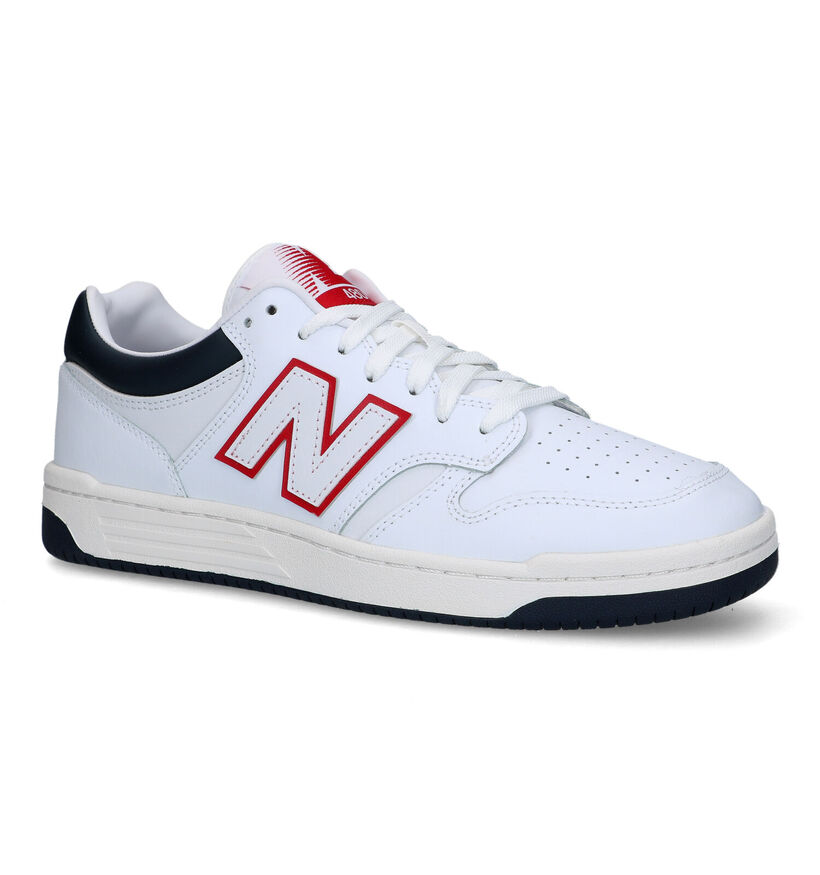 New Balance BB 480 Baskets en Blanc pour hommes (327254) - pour semelles orthopédiques