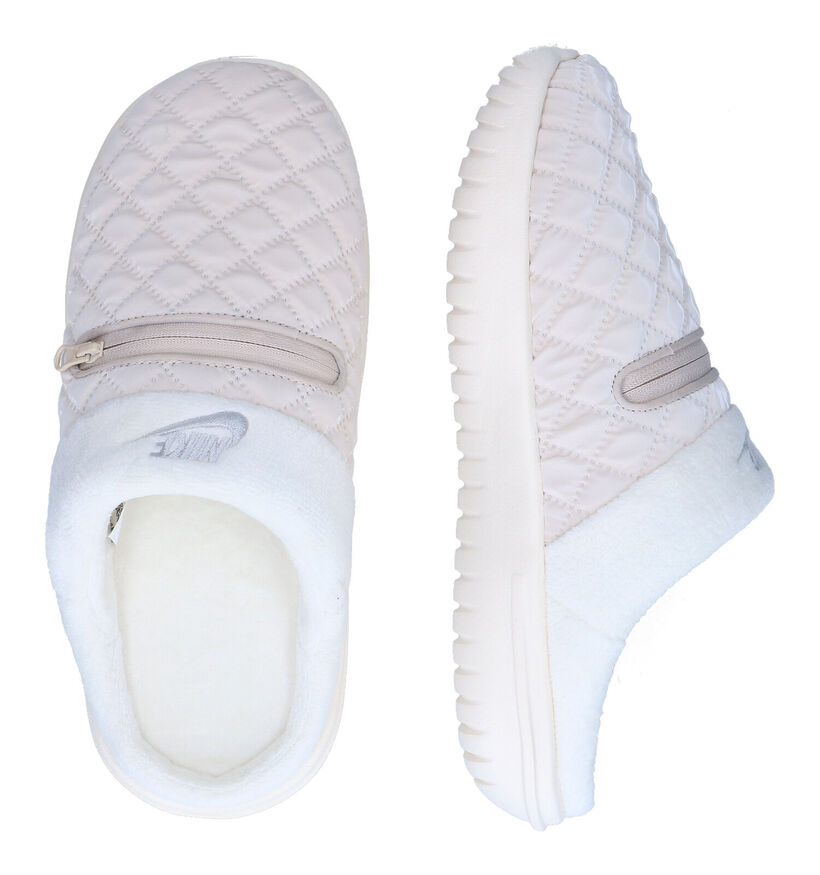 Nike Pantoufles ouvertes en Beige clair en textile (302583)