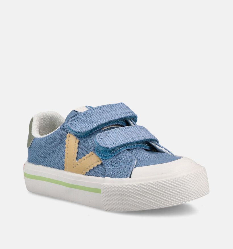 Victoria Blauwe Lage Sneakers voor jongens, meisjes (370991)