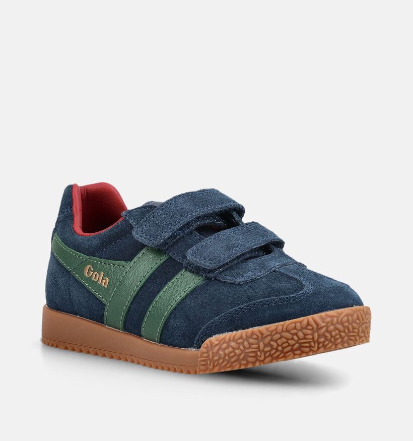 Gola Harrier Strap Donkerblauwe Sneakers voor jongens (376301)