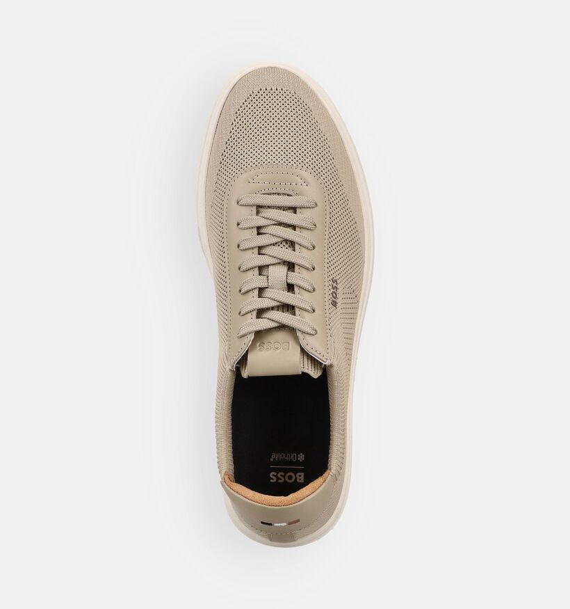 BOSS Kieran Chaussures &agrave; lacets en Beige pour hommes (369006) - pour semelles orthop&eacute;diques