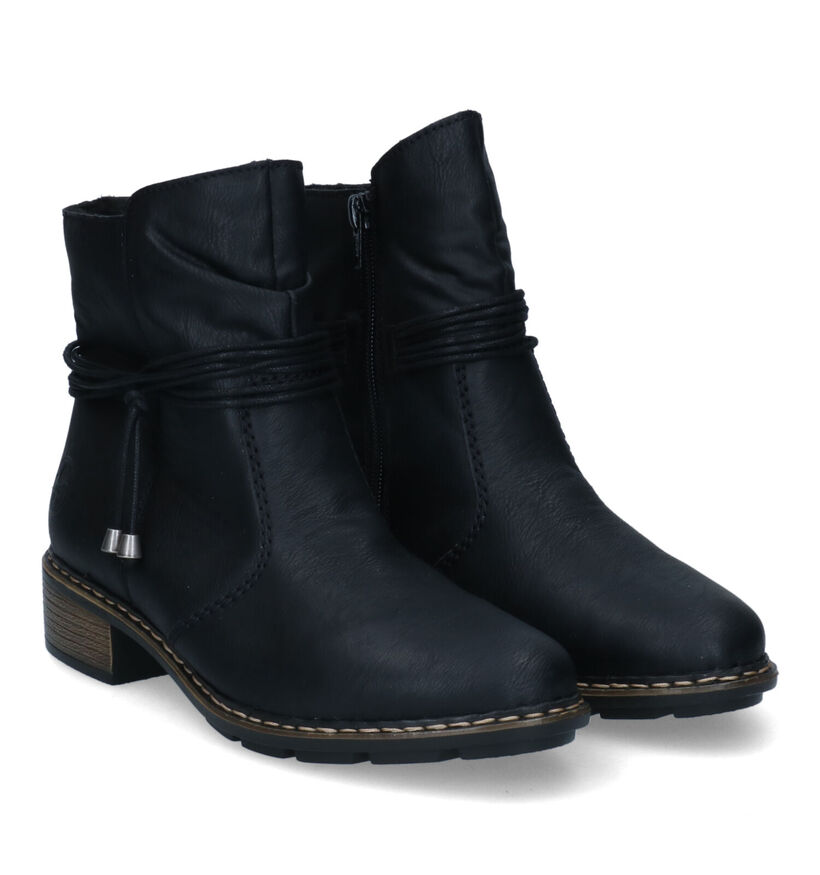 Rieker Bottines plates en Noir en simili cuir (315954)