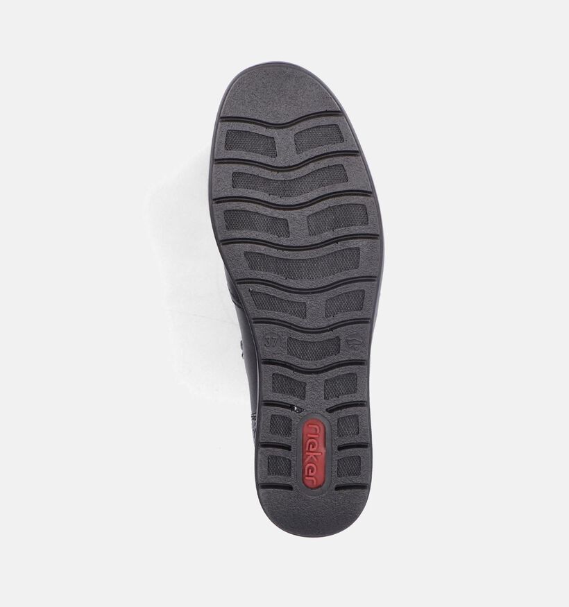 Rieker Bottillons avec talon compensé en Noir pour femmes (347408) - pour semelles orthopédiques