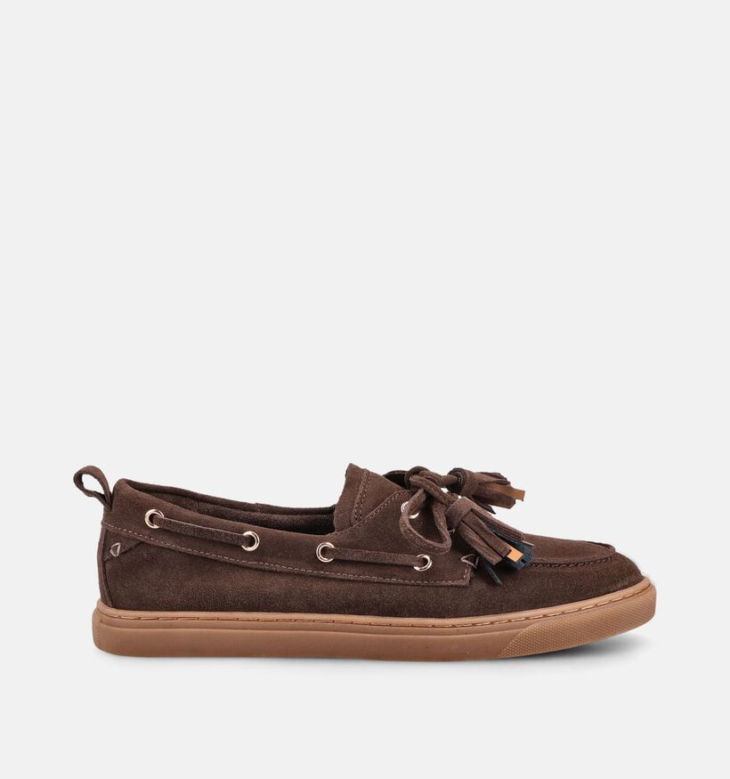 PS Poelman Donkerbruine Bootschoenen voor dames (372173)