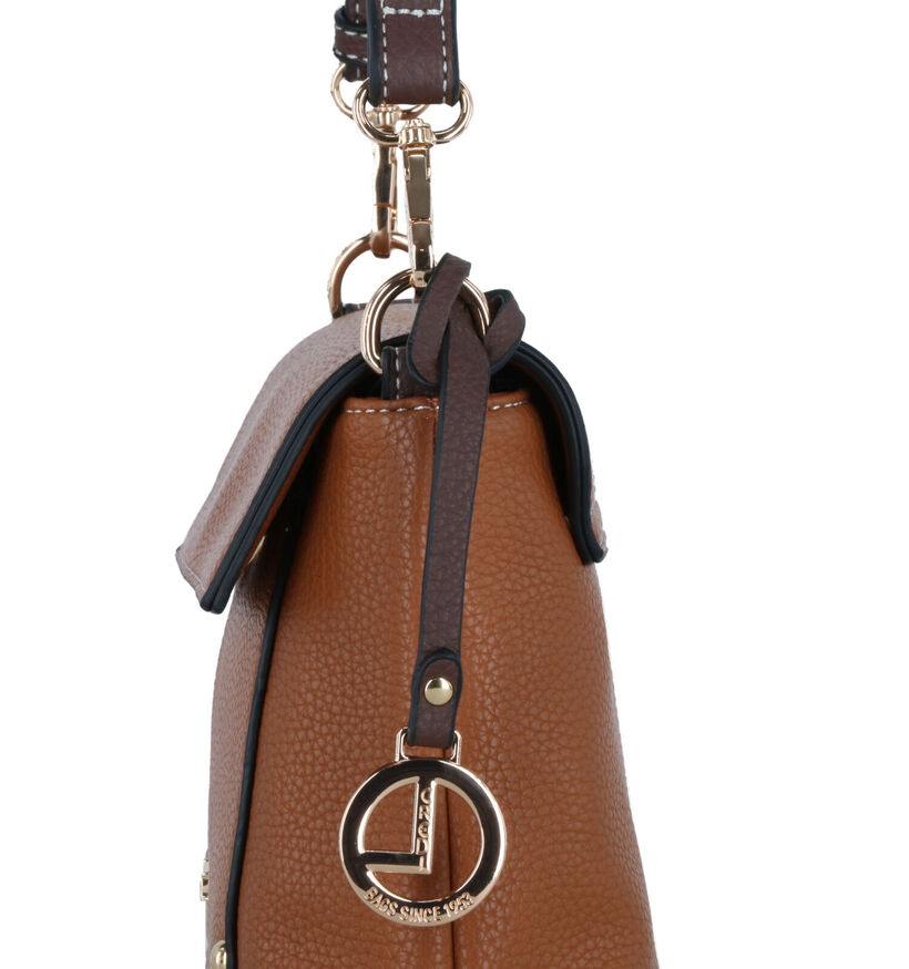 L.Credi Kahla Cognac Crossbody Tas voor dames (327562)