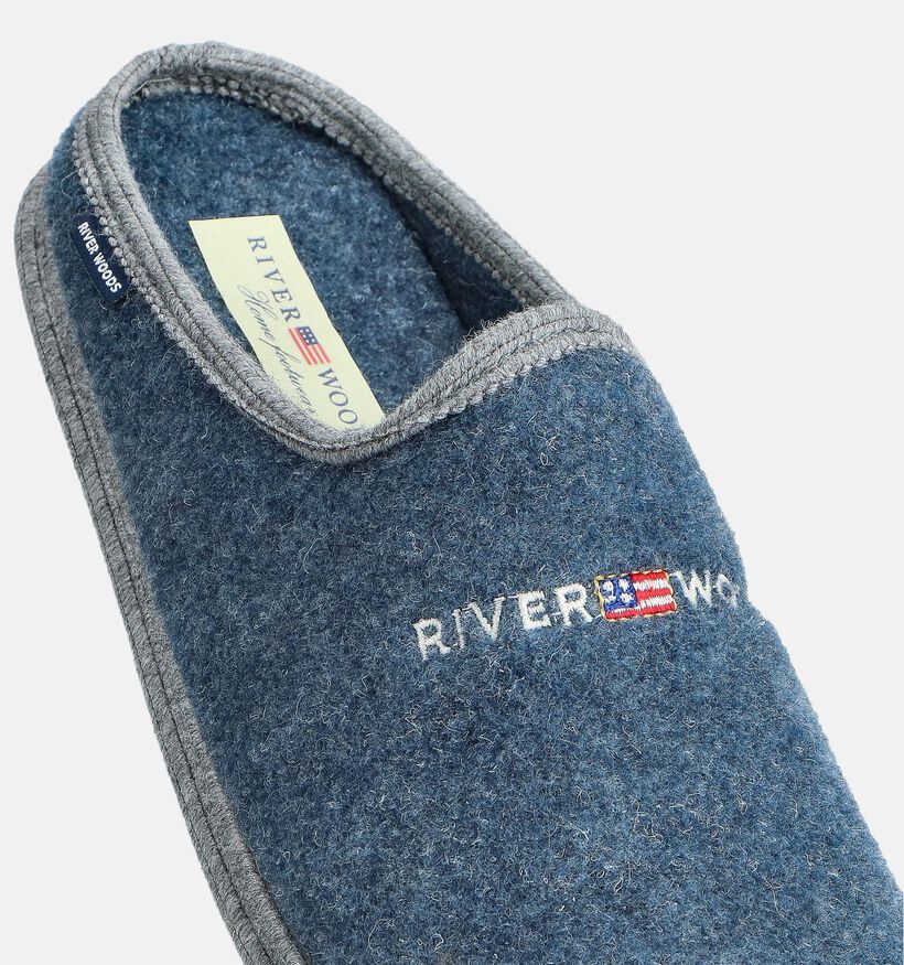 River Woods Harald Blauwe Pantoffels River Woods Harald Blauwe Pantoffels voor heren (374299)