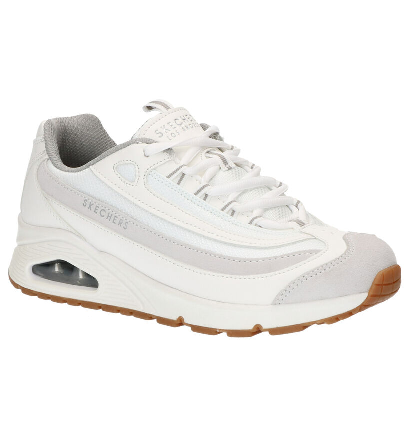 Skechers Uno Roundabout Baskets en Blanc en daim (254208)