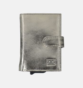 Double-D Petite maroquinerie Or/Marron/Argent