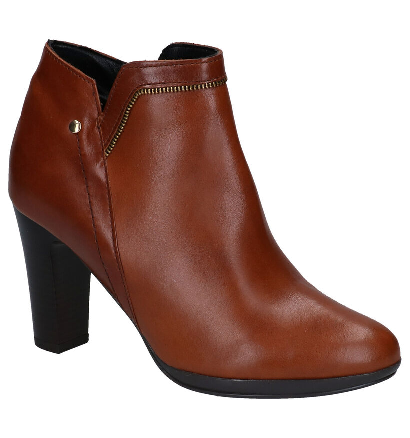 Signatur Bottines à talons en Cognac pour femmes (299164)