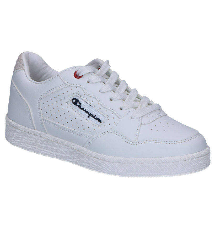 Champion Cleveland Low Witte Sneakers in kunstleer (253755)