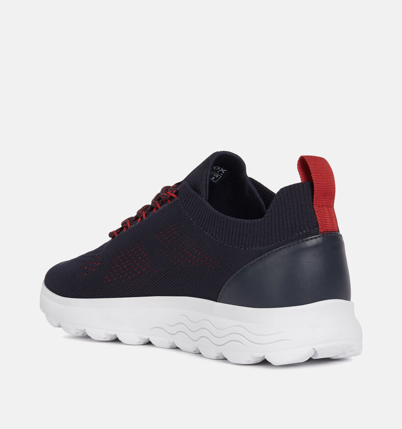 Geox Spherica Blauwe Veterschoenen voor heren (353835) - geschikt voor steunzolen