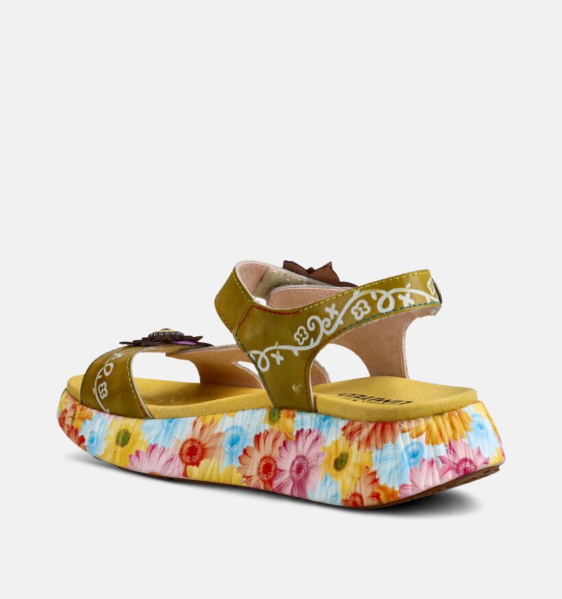 Laura Vita Nikito Sandales en Jaune pour femmes (373201)