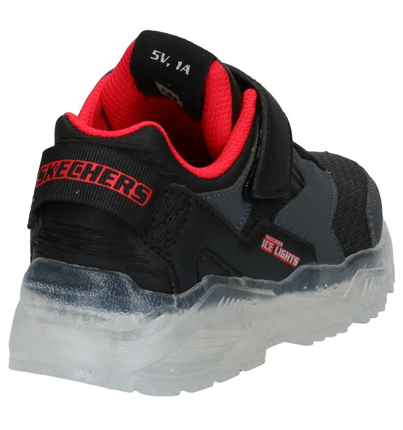 Skechers Ice Lights Baskets en Noir en simili cuir (277918)