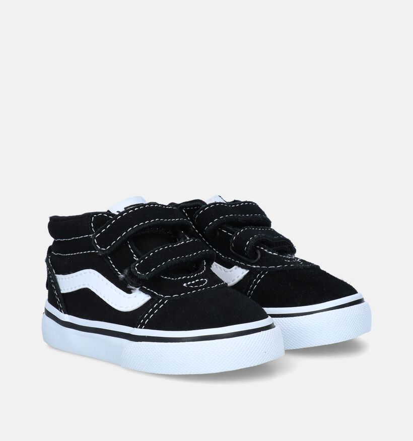 Vans Ward Mid V TD Zwarte Babysneakers voor jongens, meisjes (334082)