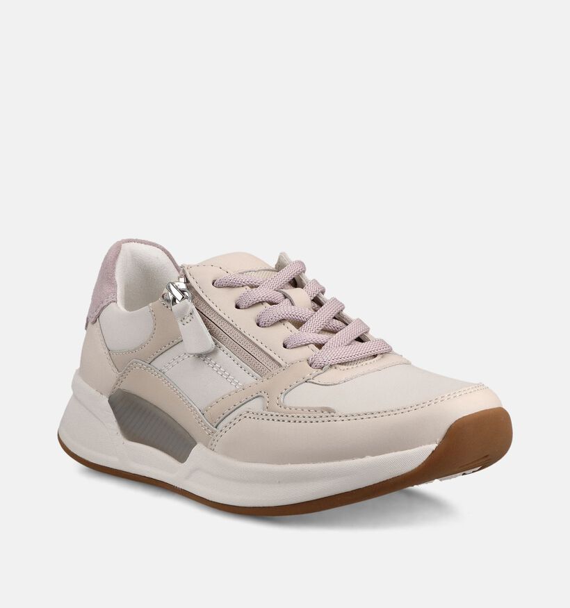 Gabor Rollingsoft Baskets en Blanc pour femmes (368409) - pour semelles orthop&eacute;diques