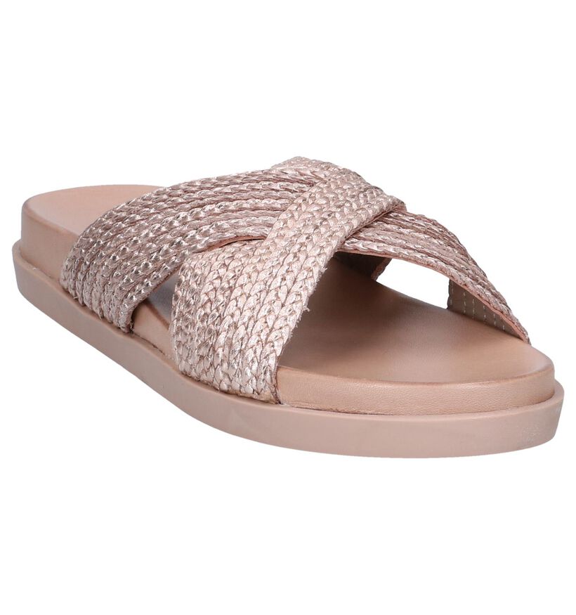 Inuovo Nu-pieds plates en Rouge pour femmes (250987)