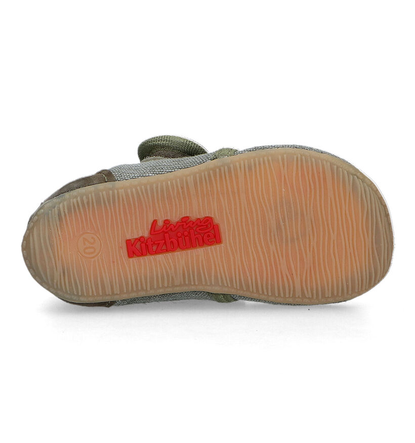 Living Kitzbühel Pantoufles pour bébé en Vert kaki pour filles, garçons (326057)