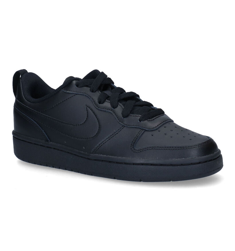 Nike Court Borough Low 2 GS Baskets en Noir pour filles, garçons (334916)