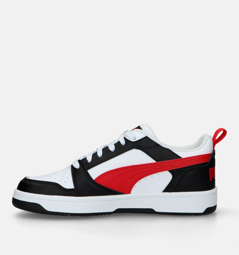 Puma Rebound v6 Zwarte Sneakers voor jongens, meisjes (342863)