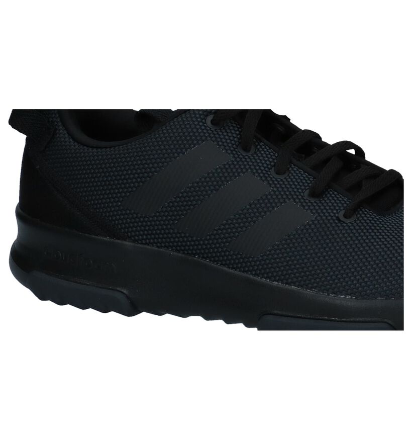 adidas Cloudfoam Racer Baskets en Noir en textile (221785)