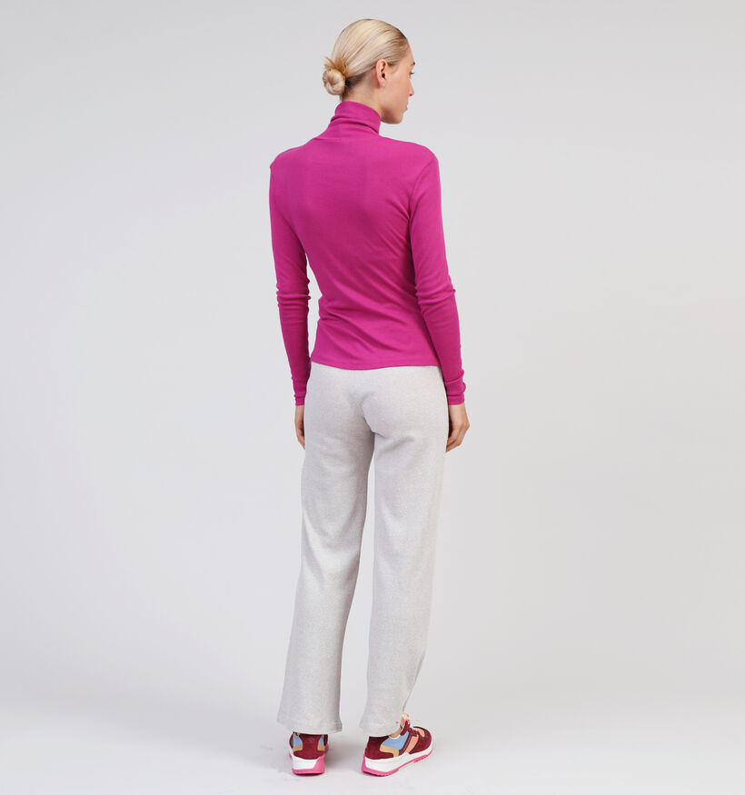 Pieces Pepper Beige Wijde broek voor dames (349425)