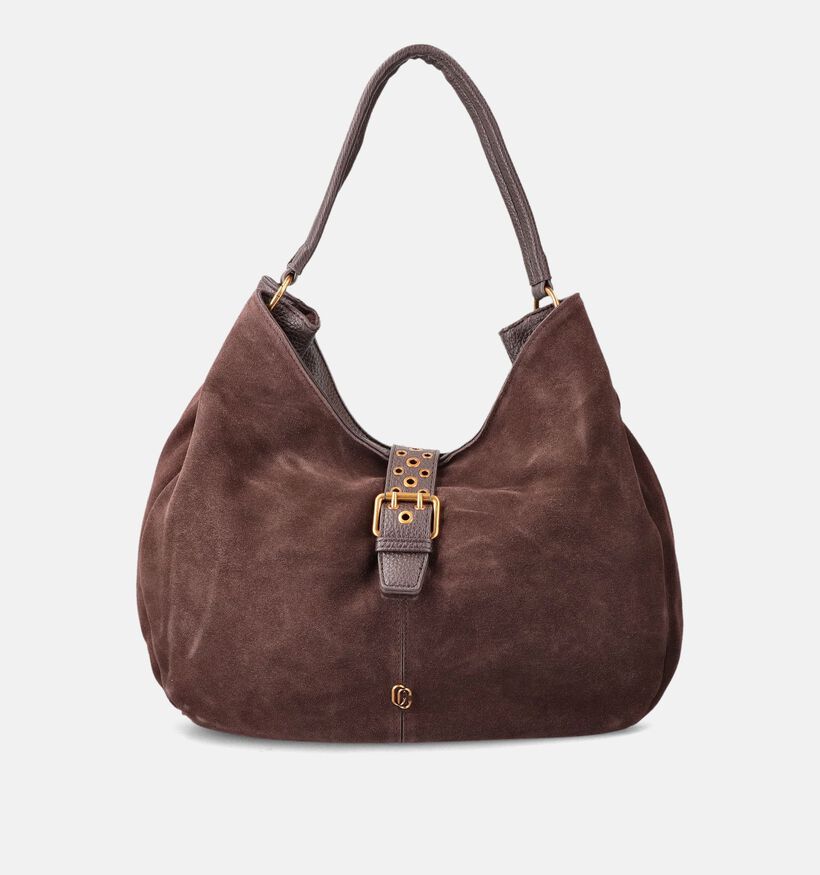 Carmela Donkerbruine Schoudertas voor dames (380302)