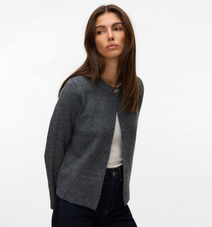 Vero Moda Marina Gilet en Gris pour femmes (361227)