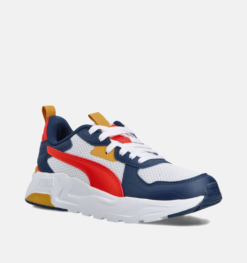 Puma Trinity Lite Witte Sneakers voor jongens, meisjes (359183) - geschikt voor steunzolen