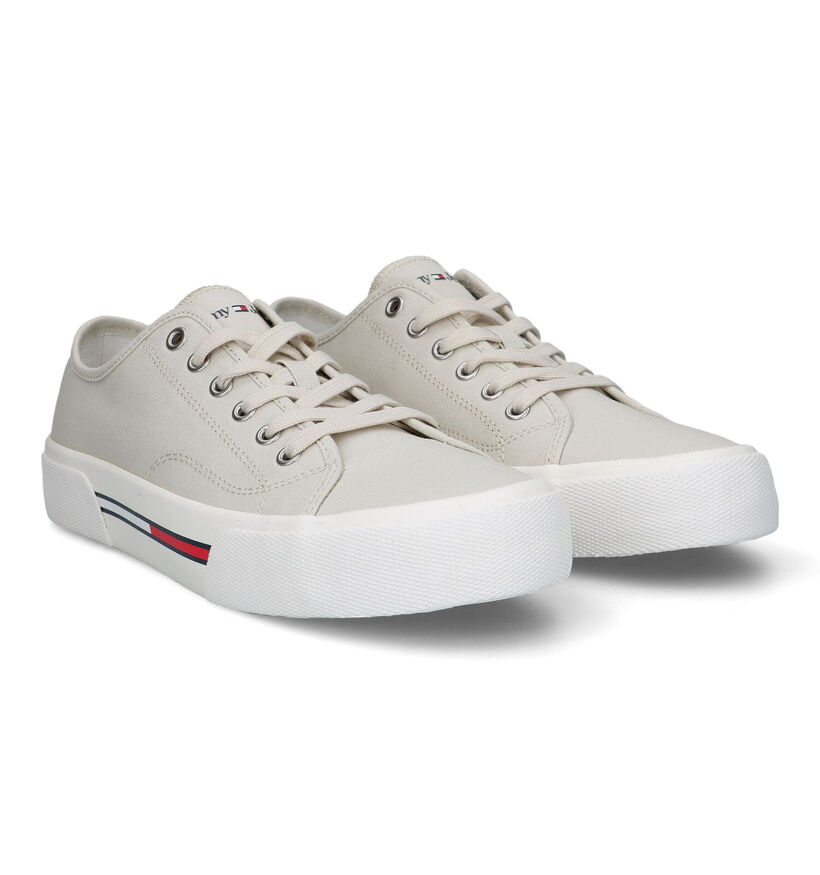 Tommy Hilfiger TommyJeans Beige Sneakers voor heren (321227) - geschikt voor steunzolen