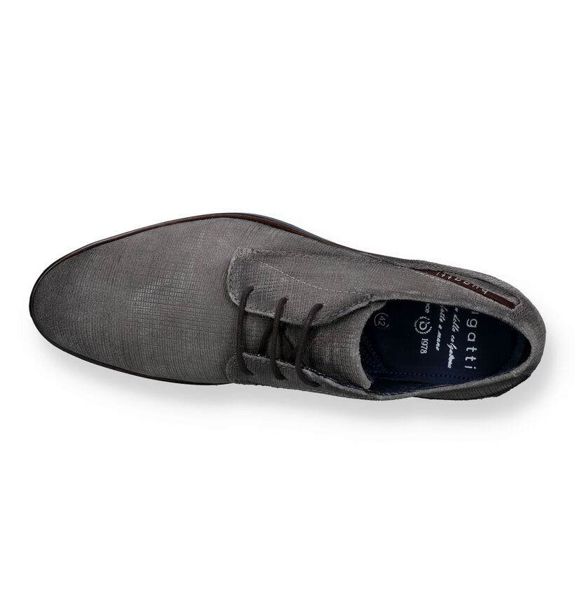 Bugatti Licio Chaussures habillées en Taupe pour hommes (327837)