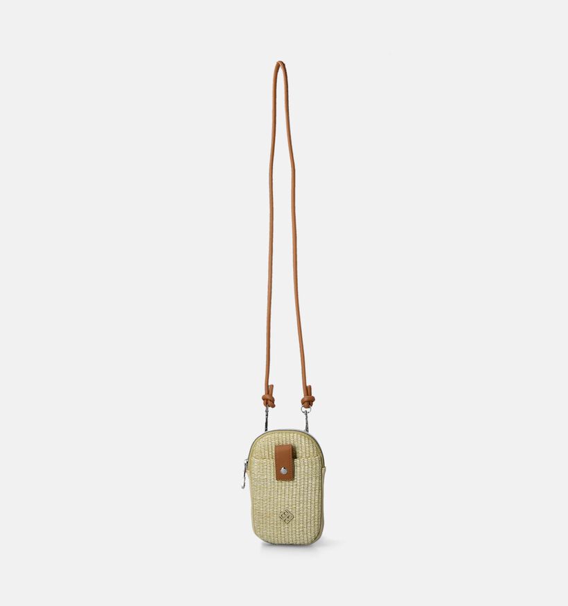 Pepe Moll Rafia Geel Telefoontasje voor dames (359009)
