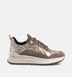 Geox Taupe Sneakers voor dames (360130) - geschikt voor steunzolen