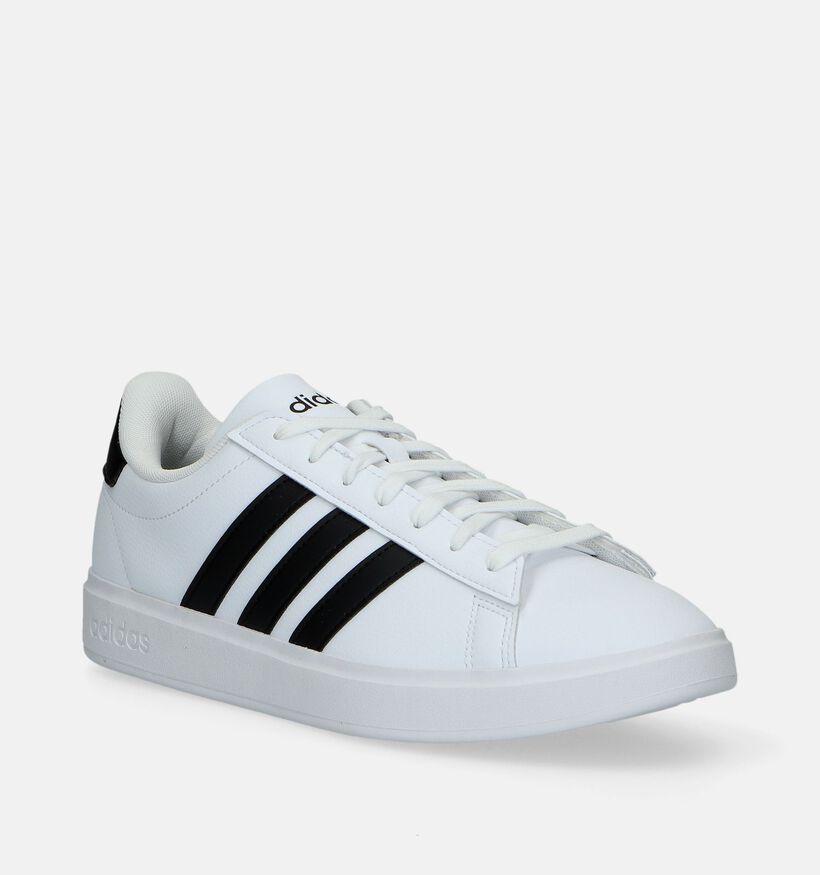 adidas Grand Court 2.0 Baskets en Blanc pour garçons, hommes (341485) - pour semelles orthopédiques