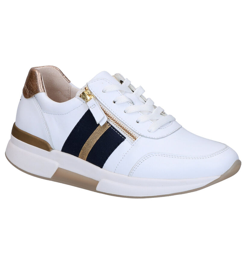 Gabor Rollingsoft Witte Sneakers in leer (271547)