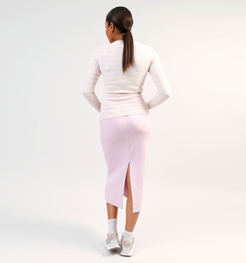 Vila Amelie T-shirt à rayé en Rose pour femmes (351796)