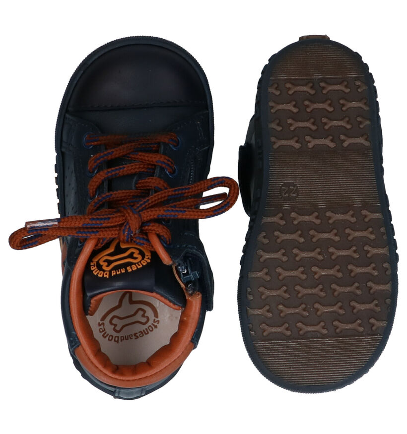 STONES and BONES Murc Blauwe Babyschoenen in leer (295169)