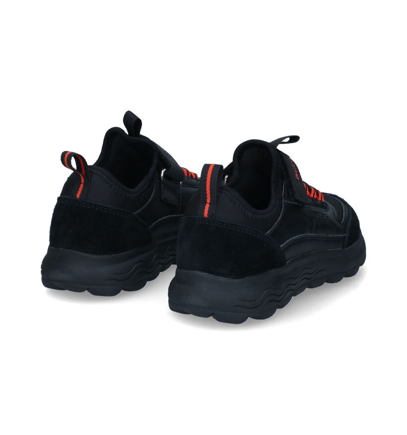 Geox Spherica Zwarte Sneakers voor jongens (317631) - geschikt voor steunzolen