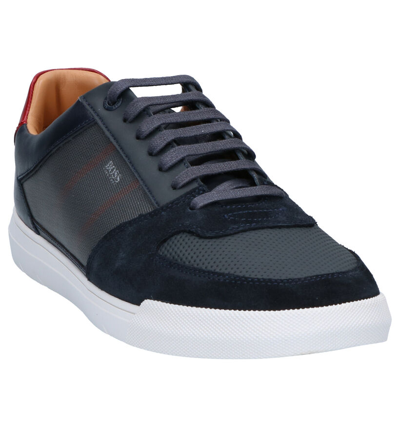 Hugo Boss Cosmo Tenn Chaussures à Lacets en Bleu en daim (264770)