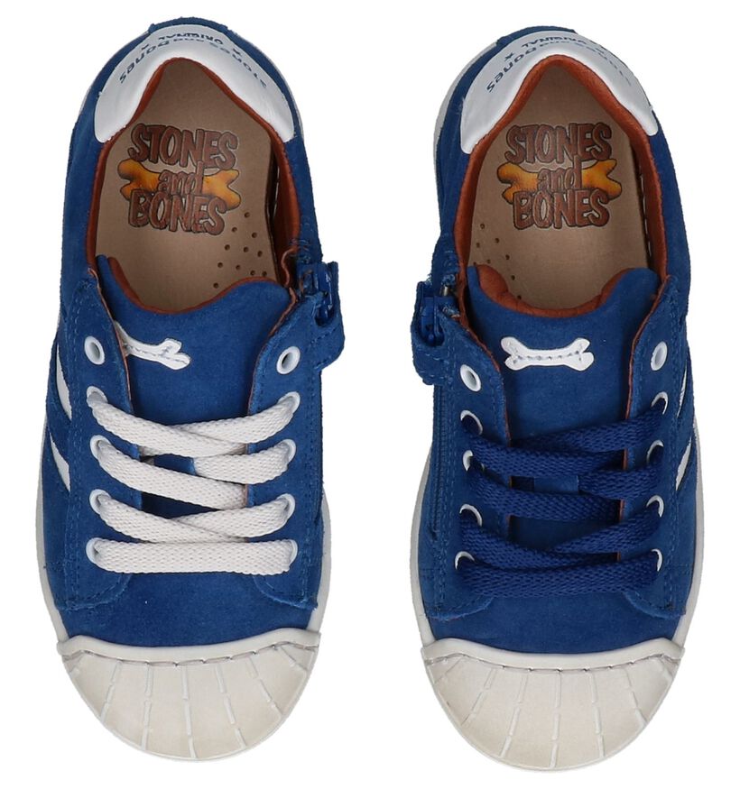 STONES and BONES Chaussures basses en Bleu en cuir (212080)