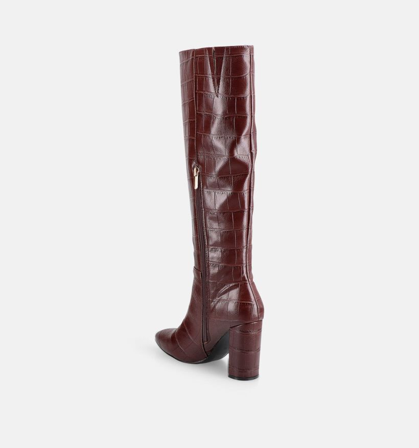 Poelman Bottes hautes en Bordeaux pour femmes (380663)