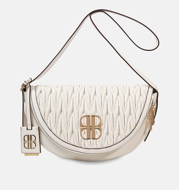 Laurent David Crossbody tassen Geel/Beige