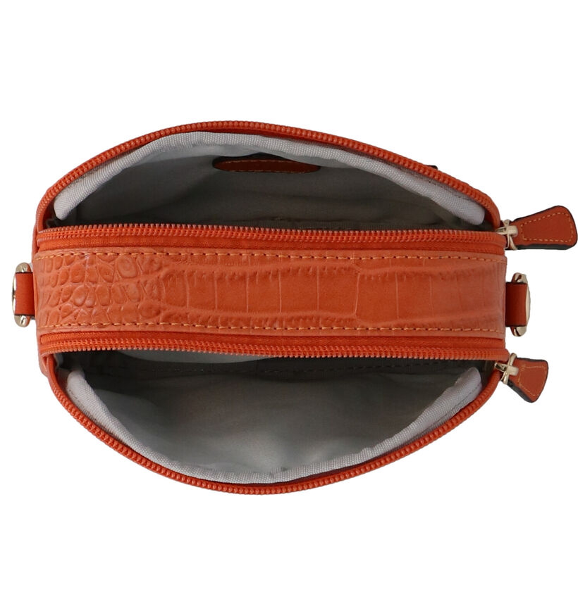 Laurent David Emma Oranje Crossbody Tas in kunstleer (272012)