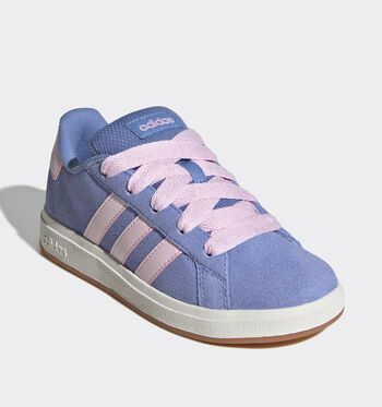 adidas Grand Court Low Baskets blue fusion/ clear pink/ core white/Clear Pink / Off White / Gum