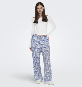 JDY May Pantalon large en Bleu L32 pour femmes (353261)