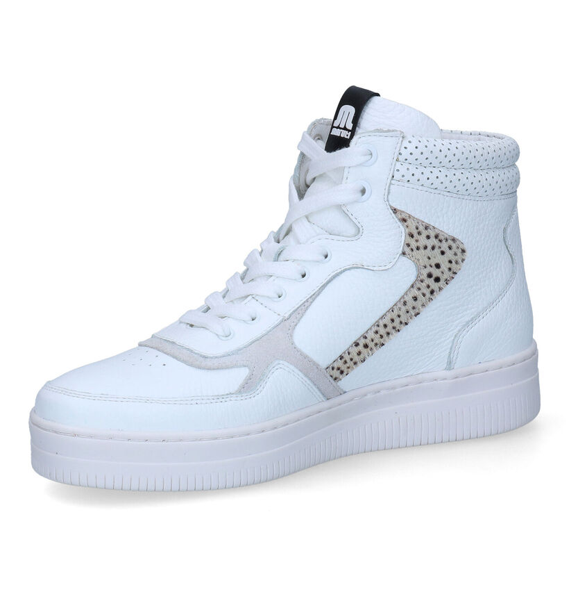 Maruti Mona Witte Hoge Sneakers voor dames (307894) - geschikt voor steunzolen