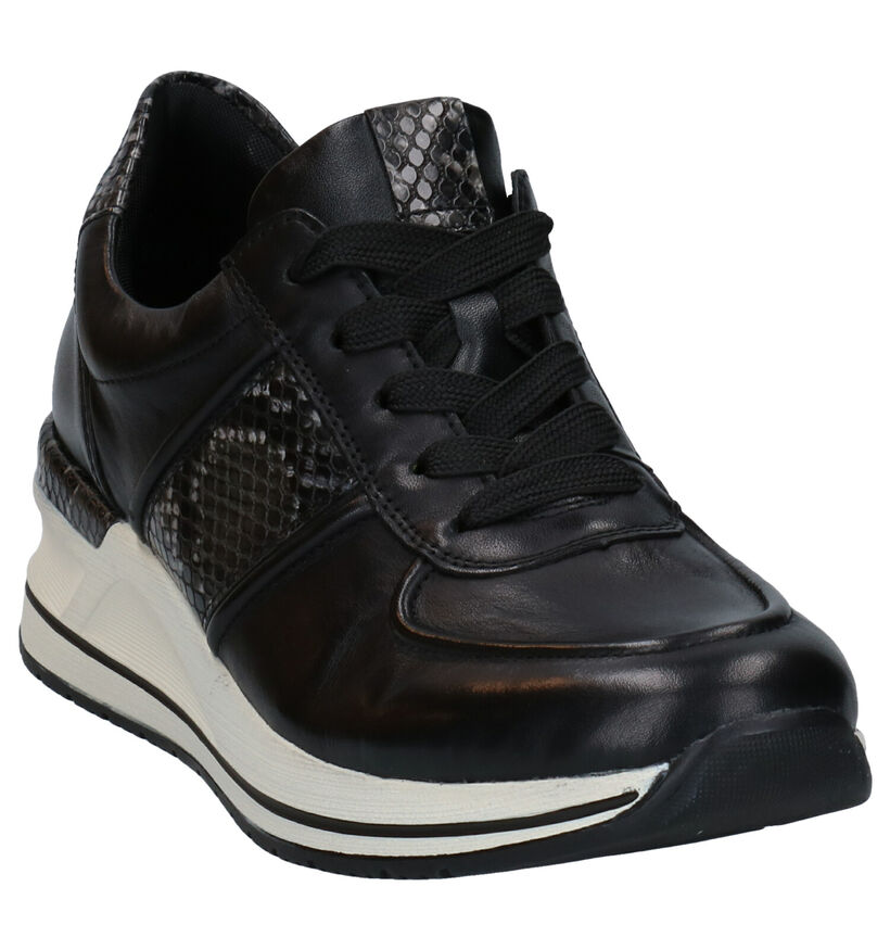 Remonte Zwarte Veterschoenen in kunstleer (277640)