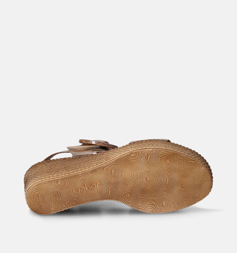 Gabor Gouden Sandalen met sleehak voor dames (355094)