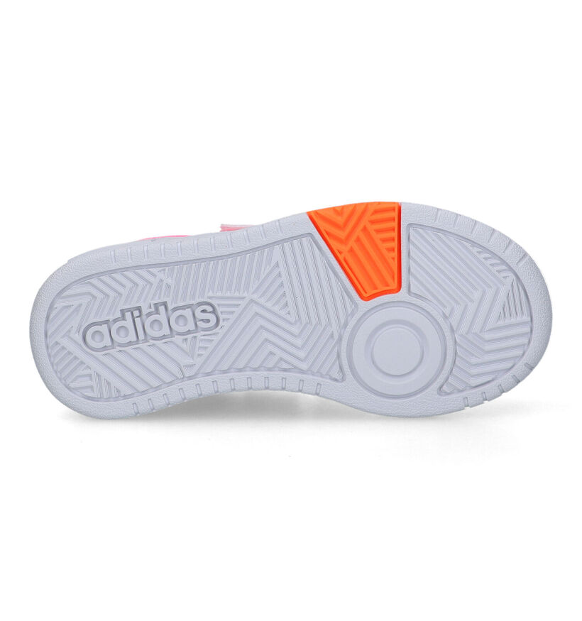 adidas Hoops 3.0 Baskets en Blanc pour filles (318958) - pour semelles orthopédiques